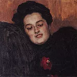 Portrait of AI Emelianova, Vasily Ivanovich Surikov