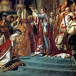 Лувр (Париж) - ДАВИД ЖАК ЛУИ - Посвящение Наполеона I в императоры и коронация императрицы Жозефины в соборе Нотр-Дам в Париже 2 декабря 1804 г. (фрагмент), 1806 и