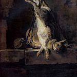 Dead rabbit and hunting accessories, Jean Baptiste Siméon Chardin