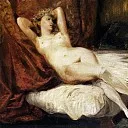 Ferdinand Victor Eugène Delacroix - Female Nude Reclining on a Divan