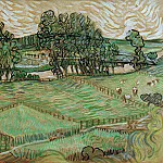 Landscape with Bridge across the Oise, Vincent van Gogh