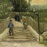 Sloping Path in Montmartre, Vincent van Gogh