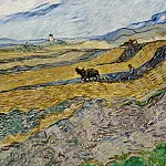 Field and Ploughman and Mill, Vincent van Gogh