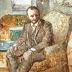 Portrait of the Art Dealer Alexander Reid, Sitting in an Easy Chair, Vincent van Gogh