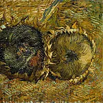 Two Cut Sunflowers, Vincent van Gogh