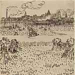 Arles, View from the Wheat Field, Vincent van Gogh