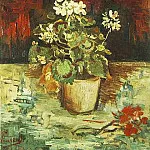 Geranium in a Flowerpot, Vincent van Gogh