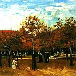 The Bois de Boulogne with People Walking, Vincent van Gogh