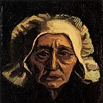 Head of an Old Peasant Woman with White Cap, Vincent van Gogh