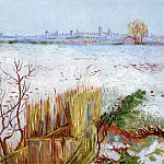 Snowy Landscape with Arles in the Background, Vincent van Gogh