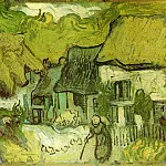 Thatched Cottages, Vincent van Gogh