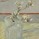 Blossoming Almond Branch in a Glass, Vincent van Gogh