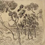 Landscape with Pine Trees, Vincent van Gogh