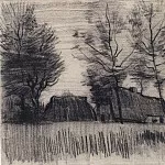 Landscape with Cottages and a Mill, Vincent van Gogh