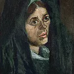 Head of a Peasant Woman in a Green Shawl, Vincent van Gogh