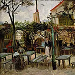 Terrace of a Cafe on Montmartre , Vincent van Gogh