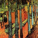 Les Alyscamps – Falling Autumn Leaves, Vincent van Gogh