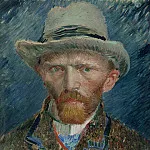 Self-Portrait with Grey Felt Hat, Vincent van Gogh