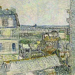 View of Paris from Vincent s Room in the Rue Lepic, Vincent van Gogh