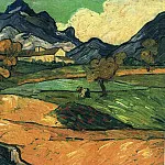 Le Mont Gaussier with the Mas de Saint-Paul, Vincent van Gogh