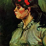 Portrait of a Woman with Red Ribbon, Vincent van Gogh