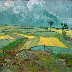 Wheat Fields at Auvers Under Clouded Sky, Vincent van Gogh