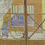 A Pork-Butchers Shop Seen from a Window, Vincent van Gogh