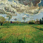 Landscape Under a Stormy Sky, Vincent van Gogh
