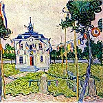 Auvers Town Hall in 14 July 1890, Vincent van Gogh