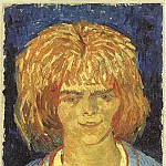 Girl with Ruffled Hair , Vincent van Gogh