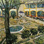 The Courtyard of the Hospital at Arles, Vincent van Gogh