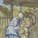 The Sheep-Shearers , Vincent van Gogh