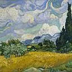 Wheat Field with Cypresses, Vincent van Gogh