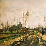 Landscape with Church and Farms, Vincent van Gogh