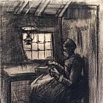 Woman Sewing, Vincent van Gogh