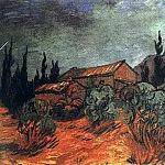 Wooden Sheds, Vincent van Gogh