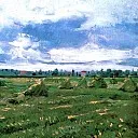 Wheat Fields with Stacks, Vincent van Gogh