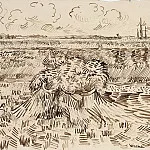 Wheat Field with Sheaves, Vincent van Gogh