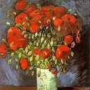 Vase with Red Poppies, Vincent van Gogh