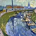 Canal with Women Washing, Vincent van Gogh