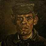Head of a Young Peasant in a Peaked Cap, Vincent van Gogh