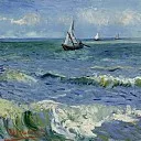 Seascape at Saintes-Maries, Vincent van Gogh