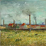 Factories at Asnieres, Seen from the Quai de Clichy, Vincent van Gogh