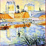 The Seine with the Pont de Clichy, Vincent van Gogh