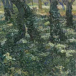 Tree Trunks with Ivy, Vincent van Gogh