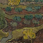 Olive Trees on a Hillside, Vincent van Gogh