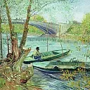 Fishing in the Spring, Pont de Clichy , Vincent van Gogh