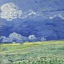 Vincent van Gogh - Wheat Field Under Clouded Sky
