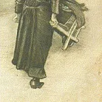 Scheveningen Woman with Wheeelbarrow, Vincent van Gogh