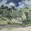 Houses with Thatched Roofs, Cordeville, Vincent van Gogh